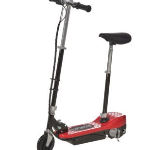 Kids Foldable Electric Powered Scooters 120W Toy w/ Brake Kickstand Red HOMCOM